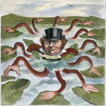 IMPERIALISM CARTOON, 1882. 'The Devilfish in Egyptian Waters.' An American cartoon from 1882 depicting John Bull (England) as the octopus of imperialism grabbing land on every continent.
